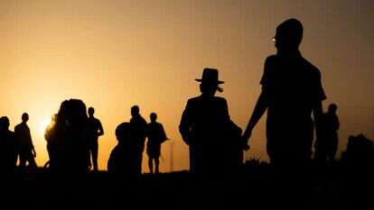 היישוב "דרך אמונה" אתמול, לפני הפינוי. | יונתן זינדל, פלאש 90