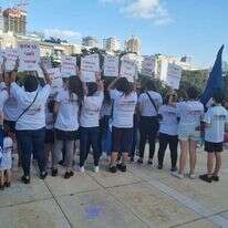 נשות השוטרים מפגינות "בשם אלו שלא יכולים להתאגד ולמחות"