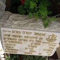 מצבתו של עמנואל מורנו הי"ד. | פלאש 90