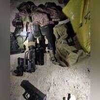 חלק מהאמל"ח שנתפס והוחרם. | דובר צה"ל חלק מהאמל"ח שנתפס והוחרם. | דובר צה"ל