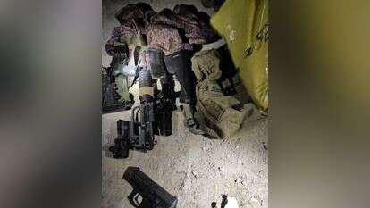 חלק מהאמל"ח שנתפס והוחרם. | דובר צה"ל