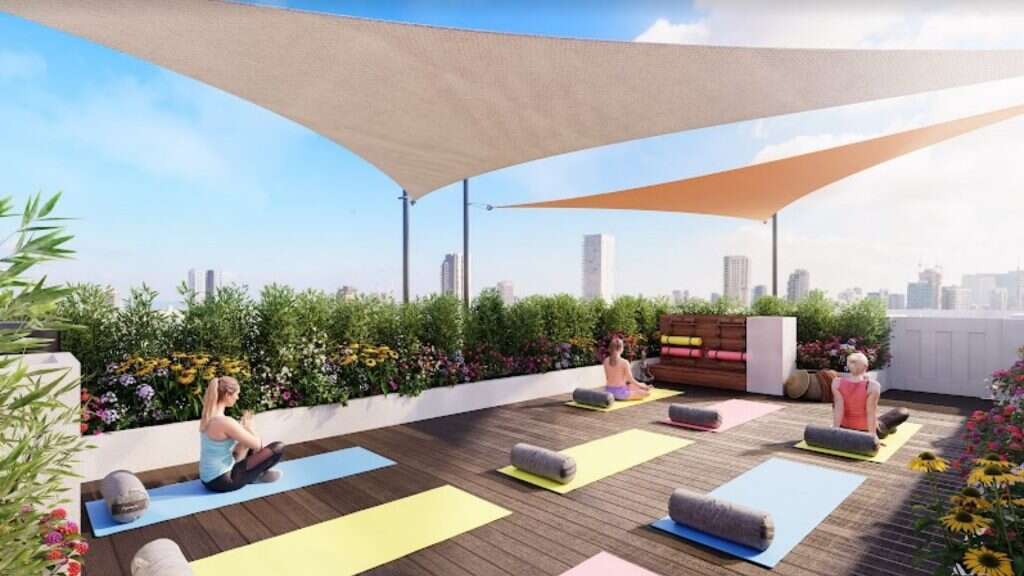 הדמיית גג פרויקט יהודה מכבי 32 | קרדיט הדמיה: סטודיו 84 | שחר רז קונטמפו נדל”ן