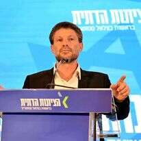 סמוטריץ' עם פרסום תוצאות הבחירות הפנימיות במפלגה, השבוע. | יוסי זליגר