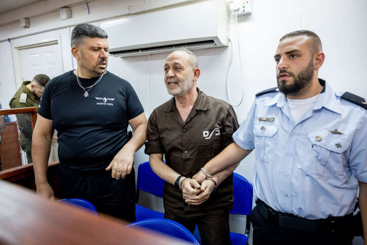 בכיר הגא"פ בעת הארכת מעצרו, בסאם א-סעדי. | יונתן זינדל, פלאש-90