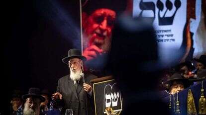 הרב שלום כהן בכינוס בחירות של ש"ס, 2019. | אהרן קרון, פלאש 90