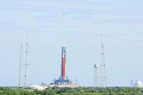 "ארטמיס 1" על כן השיגור, השבוע. | איי.אף.פי