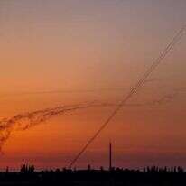 ירי מעזה במבצע עלות השחר. | יונתן זינדל, פלאש 90