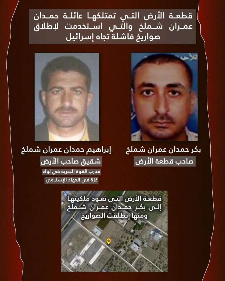 שני הפלסטינים שאפשרו את השיגורים מבתיהם