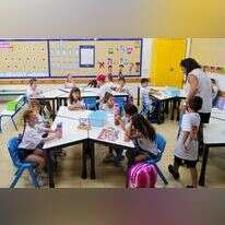 תלמידי כיתה א' בבית הספר "גמלא" בקצרין,. | מיכאל גלעדי, פלאש 90