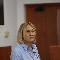 הדס קליין מעידה בבית המשפט. | יונתן זינדל/פלאש90