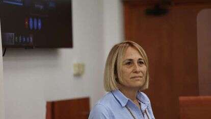 הדס קליין מעידה בבית המשפט. | יונתן זינדל/פלאש90