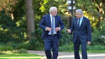 ראש הממשלה יאיר לפיד ונשיא גרמניה פרנק ואלטר שטיינמאייר. | קובי גדעון, לע"מ