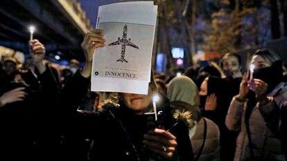 מחאה על הפלת המטוס האוקראיני באיראן, 2020. | AP