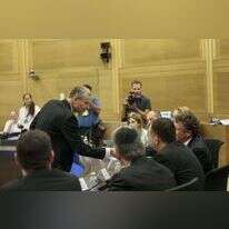 יריב לוין מגיש את רשימת הליכוד לוועדת הבחירות. | יונתן זינדל/פלאש90