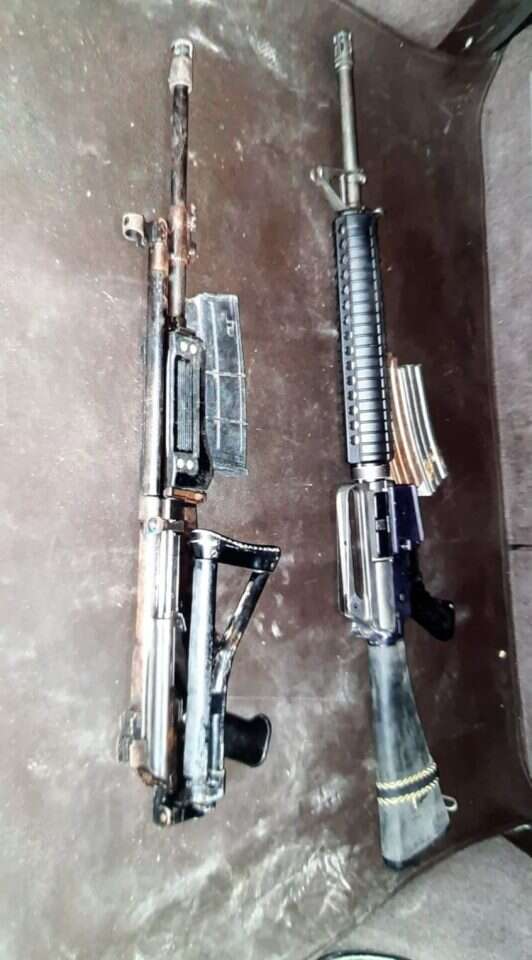 נשקים שנתפסו. קרדיט: שב"כ