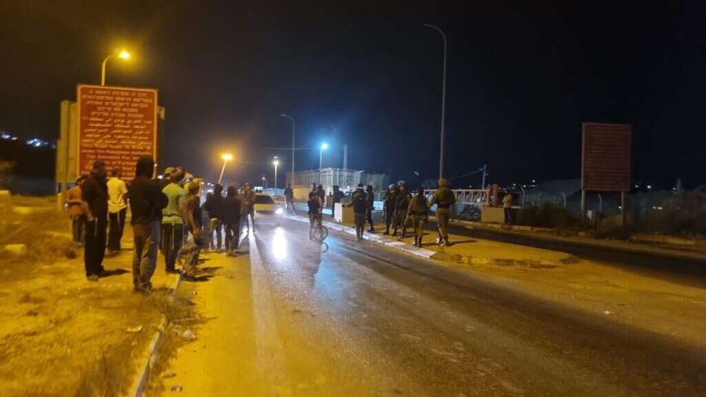 חסימת הכניסה לשכם, אתמול