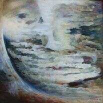 אולג קרוטקוב ,"כדור הארץ", קרטון, שמן, 1983