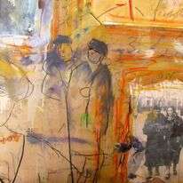 תפקיד הטיפול לגעת בטראומה באופן שיעזור לעצור אותה ולא להעבירה הלאה "הדודות מווילנה", תמר פינגולד, טכניקה מעורבת, 2019