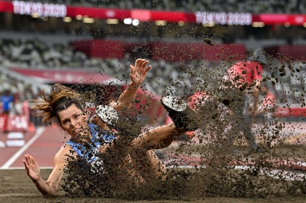 "אתגר שמתאים לי". קנזייבה–מיננקו בקפיצה משולשת. | AFP