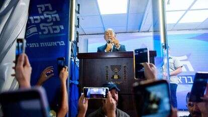 נתניהו באירוע בחירות בקריית היובל בירושלים, החודש | יונתן זינדל, פלאש 90 נתניהו באירוע בחירות בקריית היובל בירושלים, החודש | יונתן זינדל, פלאש 90