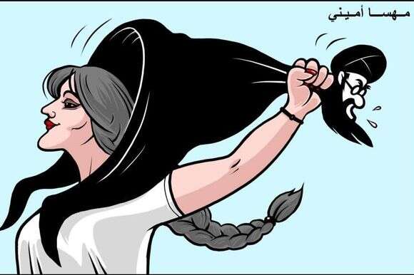 מהסא אמיני מסירה את החיג'אב | "אלערבי אלג'דיד"