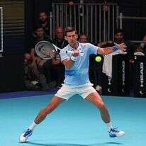 נובאק ג'וקוביץ' בטורניר תל אביב. | AFP