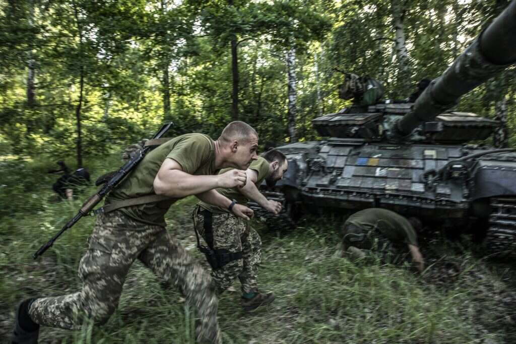 כוחות רוסיים בלימן, אוקראינה, יוני 2022. | היידי לוין/הוושינגטון פוסט