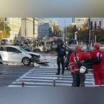 תוצאות ההפגזה הרוסית בקייב, אתמול. | AFP