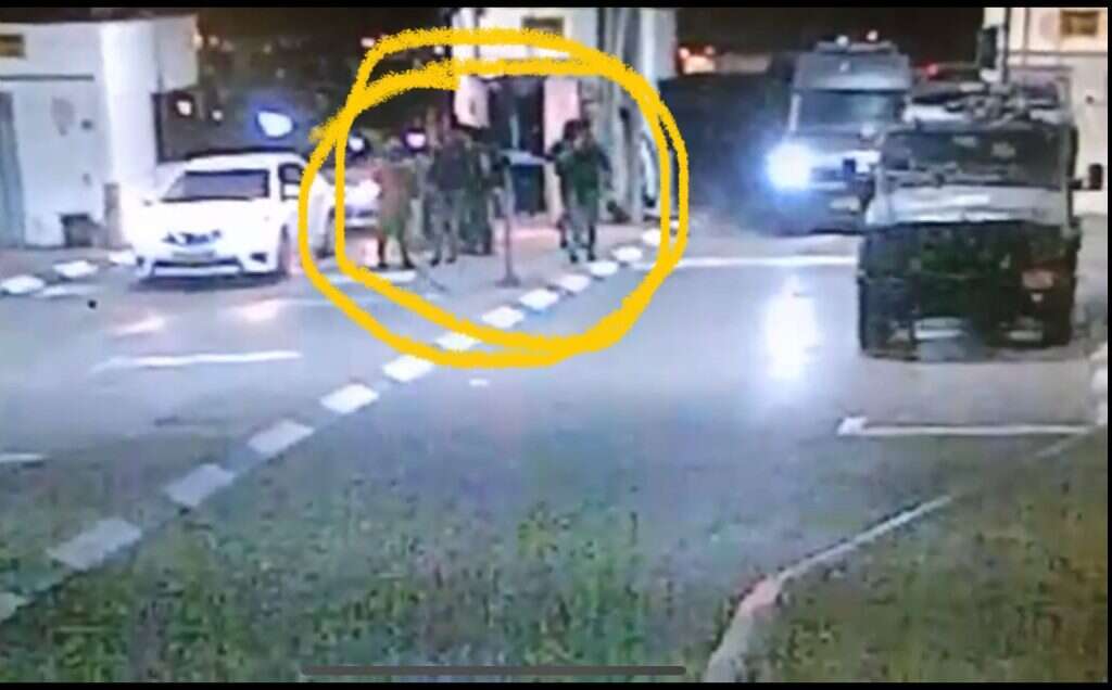 נקודה ראשונה: התכנסות הלוחמים באזור לא ממוגן. מתוך סרטון האירוע