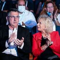 שר המשפטים גדעון סער ועיוצת המשפטית לממשלה, גלי בהרב מיארה. | אבשלום ששוני / פלאש90