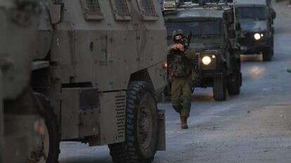 כוחות צה"ל בפעילות בכפר רומנה שבג'נין. | EPA