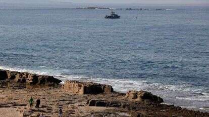ספינת דבורה של חיל הים בגבול הימי עם לבנון. | AFP