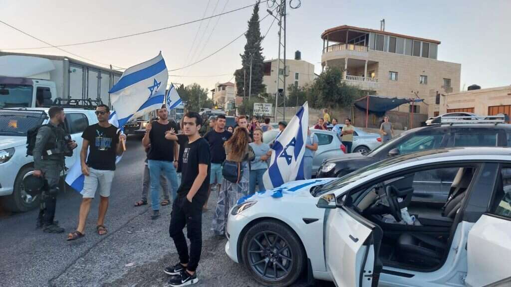 מחאת תושבי יו"ש בגוש עציון