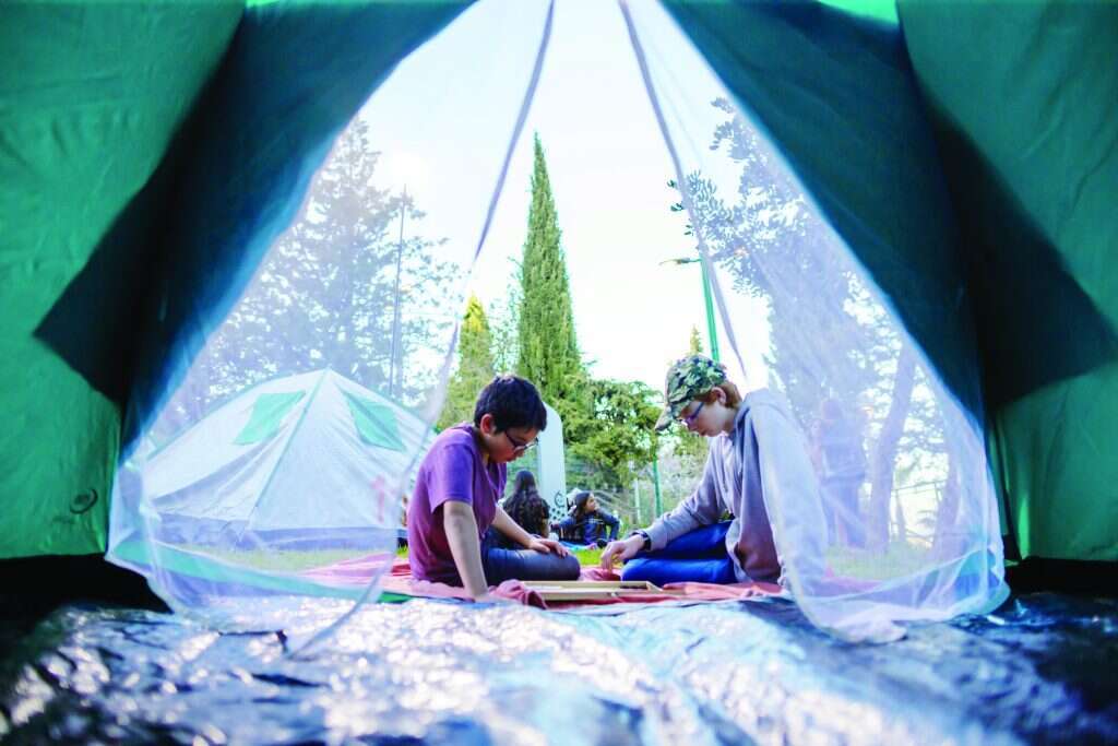 קמפינג ביער השלום, מתחם הקמפינג של עיר דוד. | אליהו ינאי