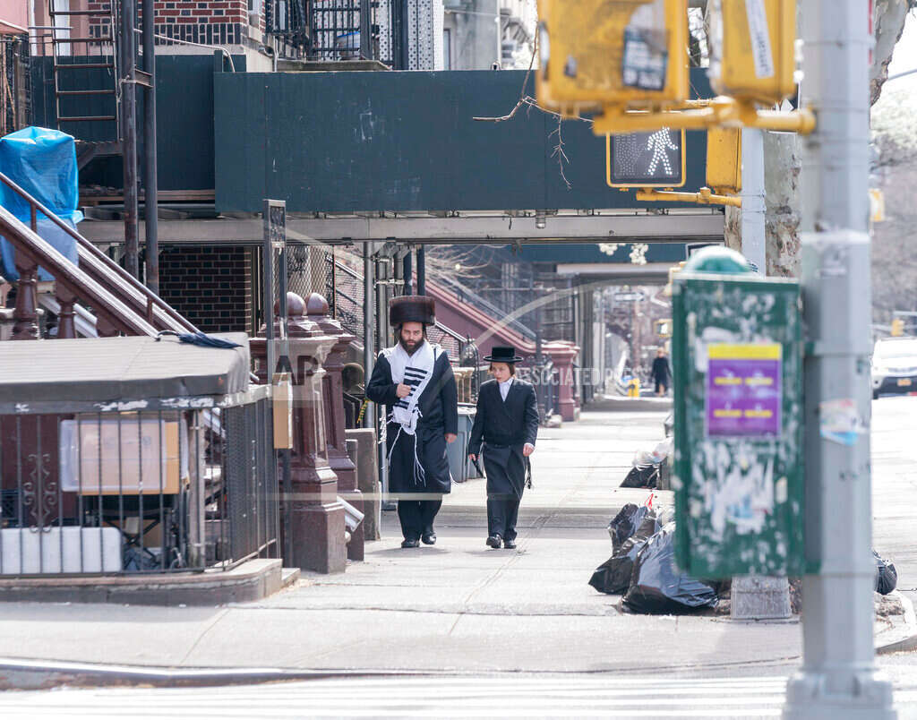 חסידי סאטמר בברוקלין. | AP