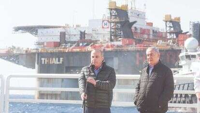 שטייניץ ונתניהו במאגר לווייתן, 2019 | מארק ישראל סלם