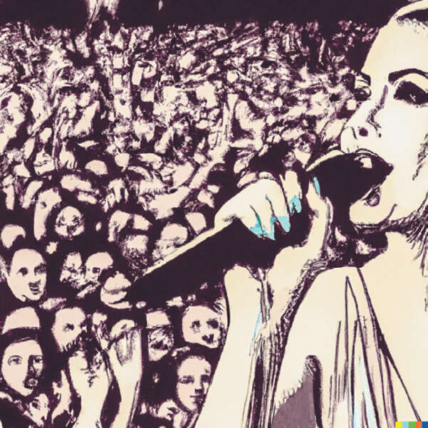 ביקשנו מהבינה המלאכותית DALL-E 2 לייצר תמונה לידיעה הזו בארבע גרסאות שונות. זו אחת התוצאות