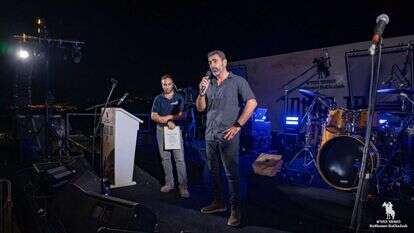 ניצב בדימוס שמעון לוי בטקס ההוקרה. | חן ושדי