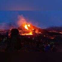התפרצות שנייה בתוך 900 שנה. הר פארגדלשפאל, השנה. | גטי אימג'ס
