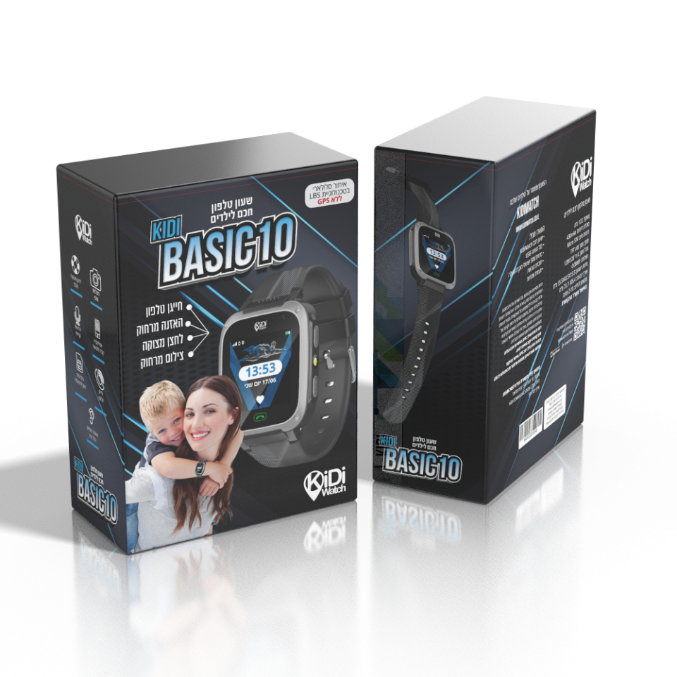 קידי ווטש דגם בייסיק10 צבע שחור מחיר מומלץ לצרכן 149 שקלים להשיג בחנויות ברשתות ובאתרים. | הדמיה: סטודיו לירן טל