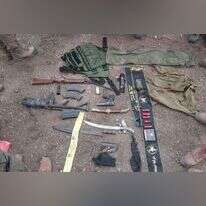 אמצעי הלחימה שנתפסו בשכם. קרדיט: דובר צה"ל