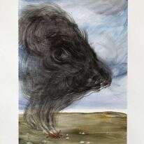 האש שבערה בתוך אביה מתחילה לבעור גם בה אבי סבח, "זבח", 2020. זוכה פרס רפפורט 2022 במוזיאון תל אביב. | דור אבן חן