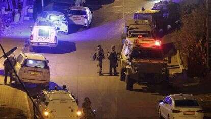 זירת הפיגוע בחברון, במוצאי שבת. | AFP