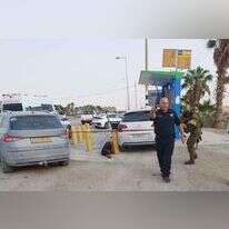 זירת הפיגוע בצומת אלמוג. | TPS