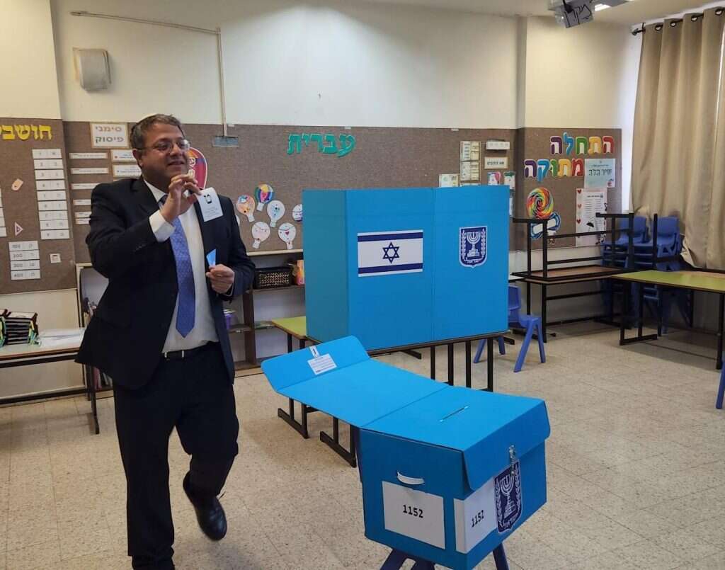 ח"כ איתמר בן גביר בקלפי