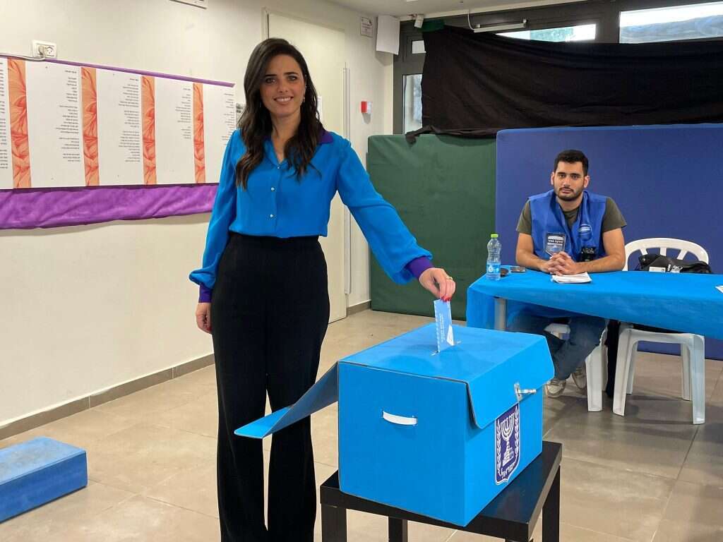 יו"ר הבית היהודי, השרה איילת שקד בקלפי