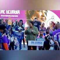 קמפיין בחירות בג'ורג'יה, אמש. | EPA