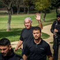 נתניהו בגן סאקר, למחרת הבחירות. | יונתן זינדל, פלאש 90