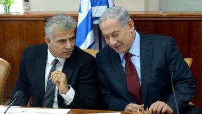 נתניהו ולפיד, 2014. | חיים צח, לע"מ