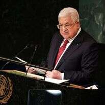 אבו־מאזן נואם בעצרת האו"ם. | רויטרס